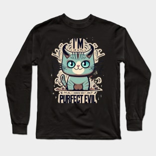 Funny cat Halloween design Long Sleeve T-Shirt